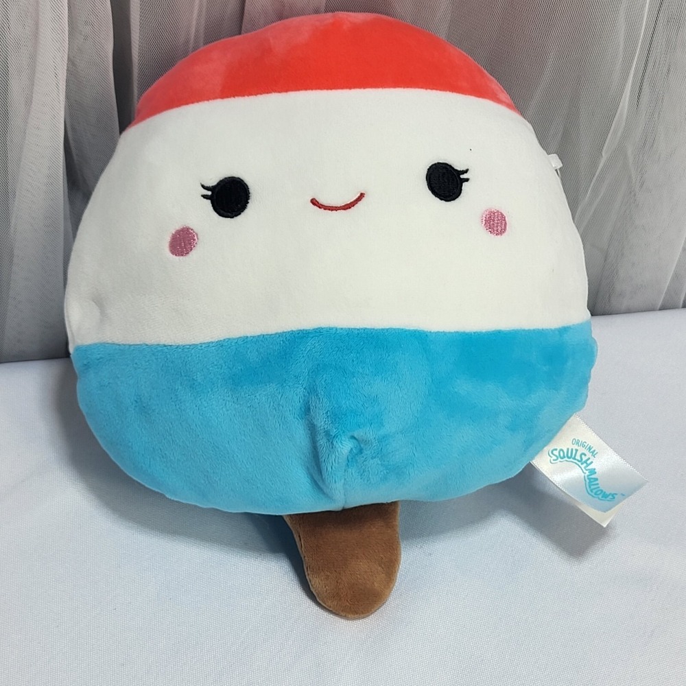 5" Squishmallows Plush Popsicle Lelila Red White & Blue Bomb Pop Stuffed Toy